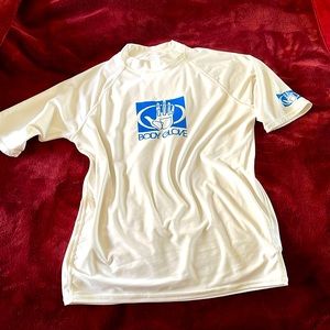 Body Glove white UVA Sun protection Swim Top Excellent condition.